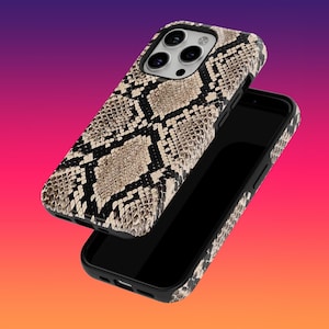 Robuste Schlangenhaut Handy Hülle Tier Druck Handy Hülle für iPhone 16, 15, 14, 13, 12, Google Pixel 9, 9 Pro, 8, 7A, Samsung Galaxy S24, S23