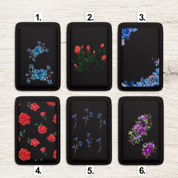 Flower Lover Magsafe Wallet Spring Flowers Magsafe Card Holder for iPhone  15, 14, 13, 13 Pro, 13 Mini, 12, 12 Pro, 12 Pro Max 