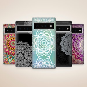 Boho Mandala Phone Case Mandala Phone Cover for Google Pixel 10, 9, 8A, 8 Pro, 8, 7A, 7, 7 Pro, 6, 6 Pro, 6A, Samsung Galaxy S25, S24, A56
