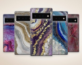 Funda de teléfono con piedras preciosas y energía cristalina para Google Pixel 10, 9, 8A, 8 Pro, 8, 7, 7 Pro, 7A, 6, 6 Pro, 6A, Samsung Galaxy S25, A16