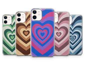 Heart Tunnel Phone Case Heart Love iPhone Cover for iPhone 17, 16, 15, 14, 12 Pro, 11, Xs, 8, 7, Samsung A56, S25, S24 Fe, Pixel 10, 9, 8