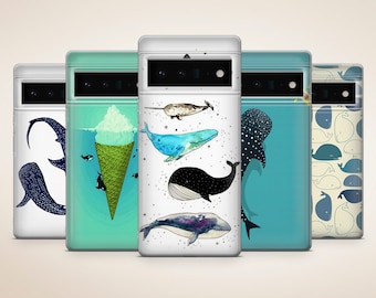 Sea Life Phone Case Aquatic Animal Phone Cover for Google Pixel 10, 9, 8 Pro, 8, 7, 7A, 7 Pro, 6, 6 Pro, 6A, Samsung S25, S24 FE, A56, A16