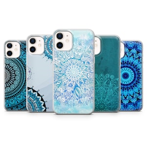 Bohemian Art Phone Case Mandala Painting Phone Cover for iPhone 15, 14 Pro Max, 13 Pro, 12 Mini, 11, 8, Xr, Samsung S24, A33, A15, Pixel 8A