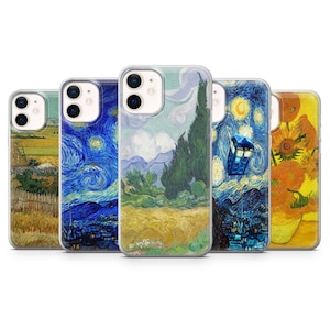Impressionismus Handyhülle Van Gogh Handyhülle für iPhone 17, 16, 15 Pro Max, 13, 11, 8, Xr, Samsung S25, A56, S24 Fe, A15, Pixel 10, 9A, 8