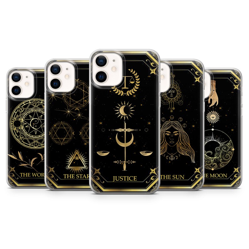 Tarot Phone Case, Tarot Card Phone Case, Witchy Phone Case for iPhone 14, 13 Pro, 12, 11, X, Xr, Xs, 8, Samsung S21, A13, A53, S10, Pixel 6 