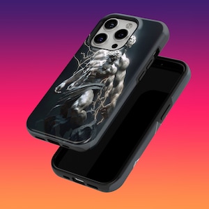 Tough Greek God Phone Case Olympian Zeus Phone Cover for iPhone 16, 15, 14, 13, 12, Google Pixel 9, 9 Pro, 8, 7A, 6, Samsung Galaxy S24, S23