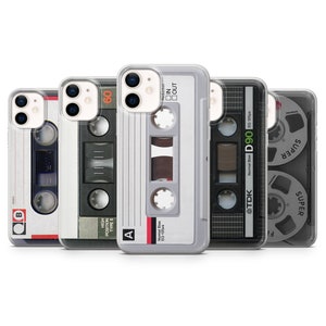 Retro Cassette Phone Case Mixtape iPhone Cover for iPhone 15 Pro, 14 Pro, 13, 12 Pro, 11, 8, Xr, Xs,  Samsung S23 Fe, Pixel 8A, 7A, 6 Pro