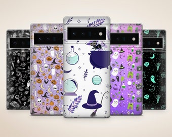 Funda de teléfono Holly Angelic con diseño gótico de bruja para Google Pixel 10, 9, 8A, 8 Pro, 8, 7A, 7, 7 Pro, 6, 6 Pro, 6A, Samsung Galaxy S25, S24