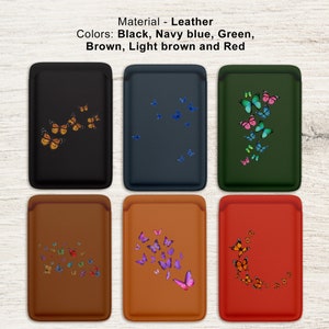 Sommer Magsafe Geldbörse Inscet Magnetischer Schmetterling Schmetterling Magsafe Kartenhalter für iPhone 16, 15, 14, 13 Pro, 13 Mini, 12, 12 Pro, 12 Pro Max