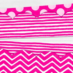 Hot Pink Printable Bulletin Board Borders | Printable Classroom Borders ...