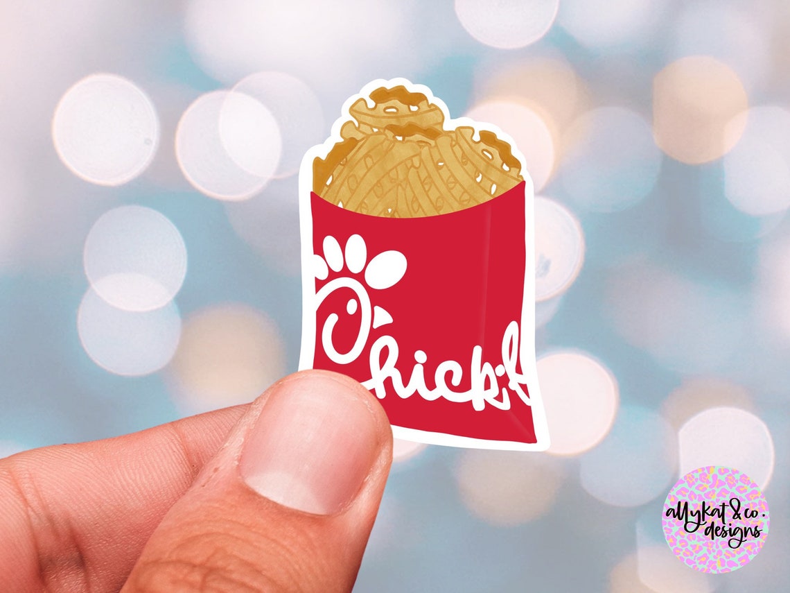 Chick-fil-A Fries Sticker Chick-fil-A Sticker Fun | Etsy