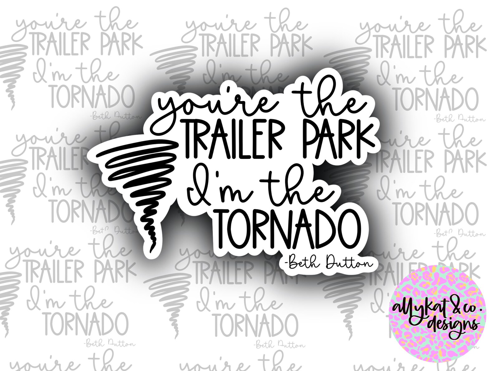 Yellowstone Sticker Tv Show Stickers Beth Dutton Quote | Etsy