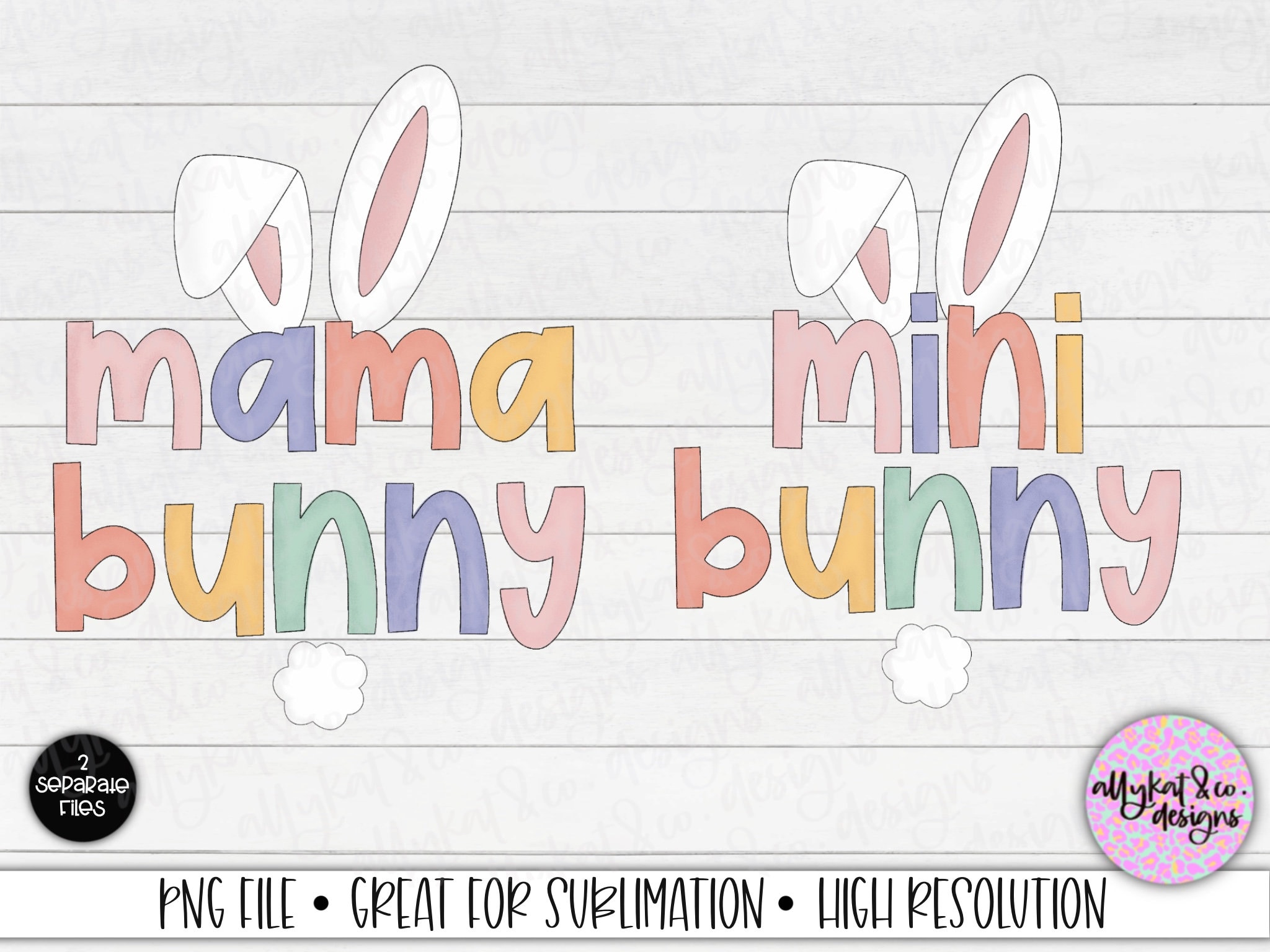 Mama Bunny Mini Bunny Png Sublimation Design Download Mommy - Etsy