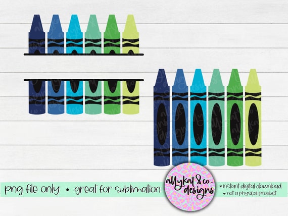 Crayons Clip Art Blue Writing
