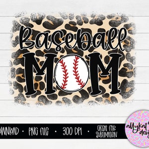 Baseball Mom Sublimation Download, Leopard Baseball Mom PNG, Baseball Mom Sublimation Design, Baseball Mom png Design Download, Leopard Png