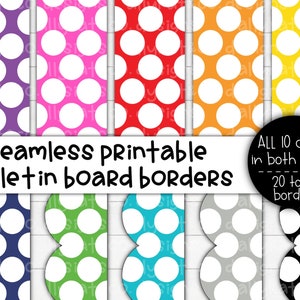 Printable Bulletin Board Borders Printable Classroom Borders School ...