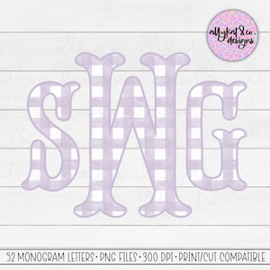 Lichtpaars pastel sublimatie monogram, pastel monogram, Fishtail monogram letters, commercieel gebruik monogram letters, gingang monogram