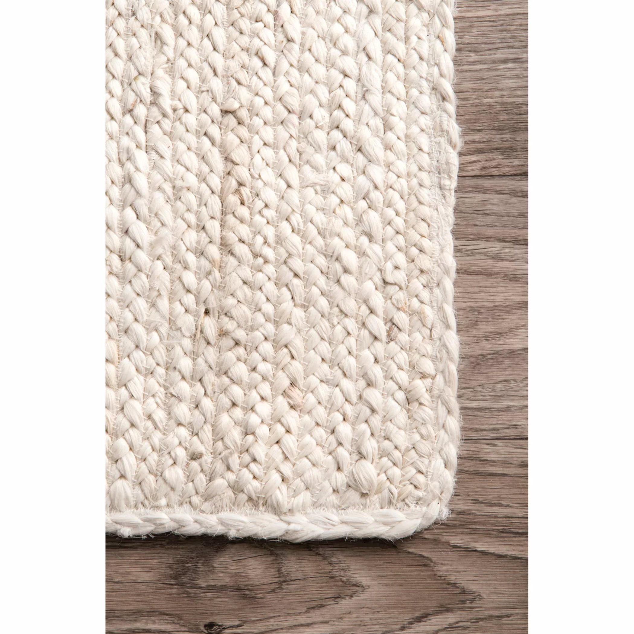 Off White Natural Handmade Jute Area Rug Solid Custom Rug Etsy