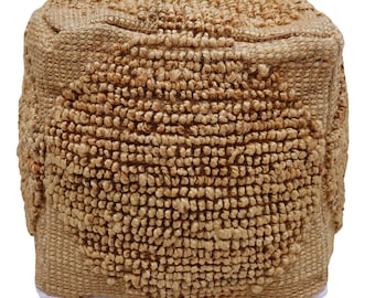 NATURAL Jute Pouf **30% OFF** with Ottoman Pouf Hand Woven Ottoman, eco-friendly Pouf, Home Decor Pouf, Jute Floor Pillow, Footrest Stool