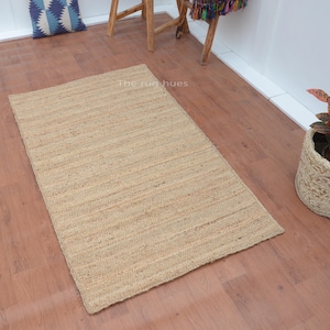 Handmade Jute Braided Rug: Natural Fiber Boho Decor