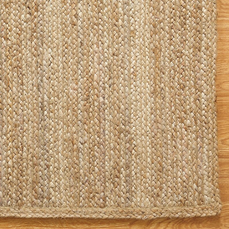 Natural Jute Braided Rug 5x8 6x9 8x10 Jute Rug Bohemian Etsy