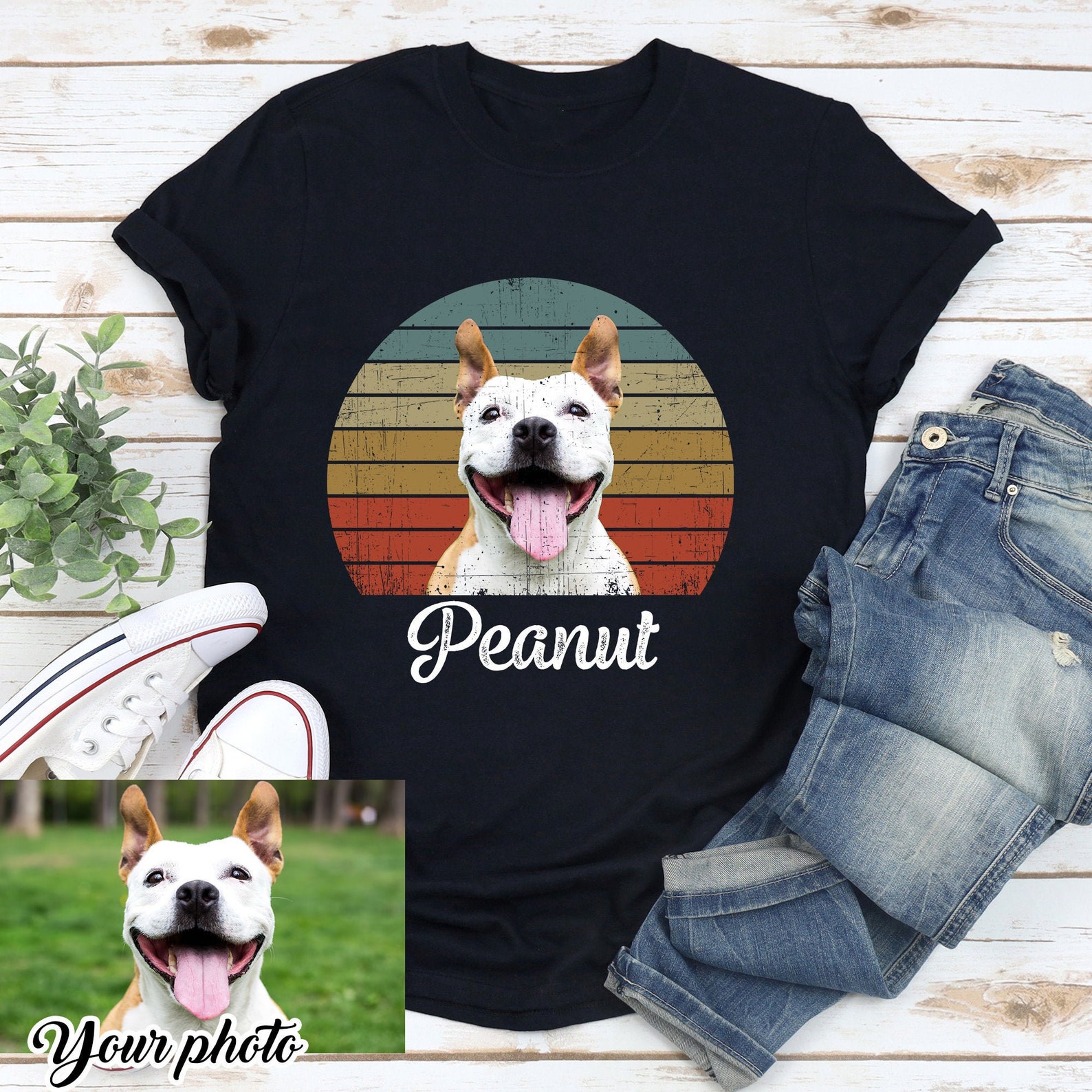 Custom Dog Vintage Shirt Custom Pet Shirt Dog Lover Gift Etsy