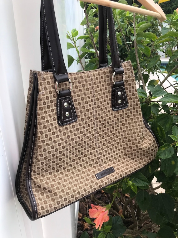 Nine and Co. Triangle Y2K Geometric Brown Neutrals Shoulder Bag Etsy