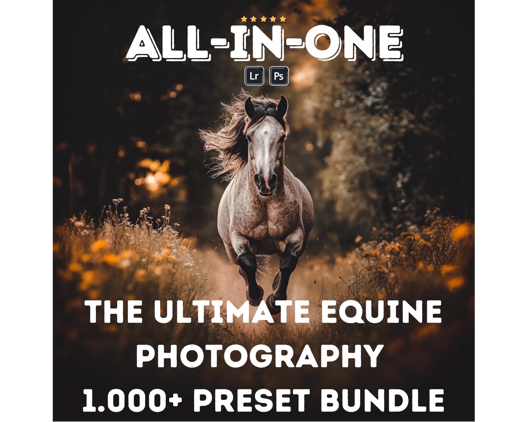 1000+ Preset Set for LIGHTROOM Mobile & Desktop | Horse Photography Mega Presets Bundle | Wildlife, Instagram, Bloggers | All Seasons