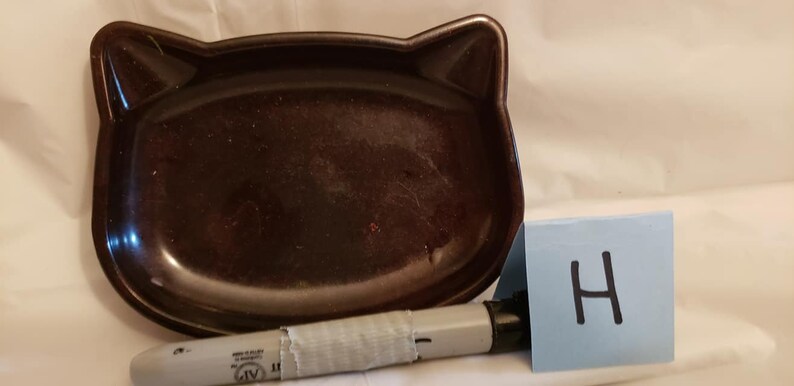 Set B Great for Gifts! Cat Shaped Resin Trinket Dish