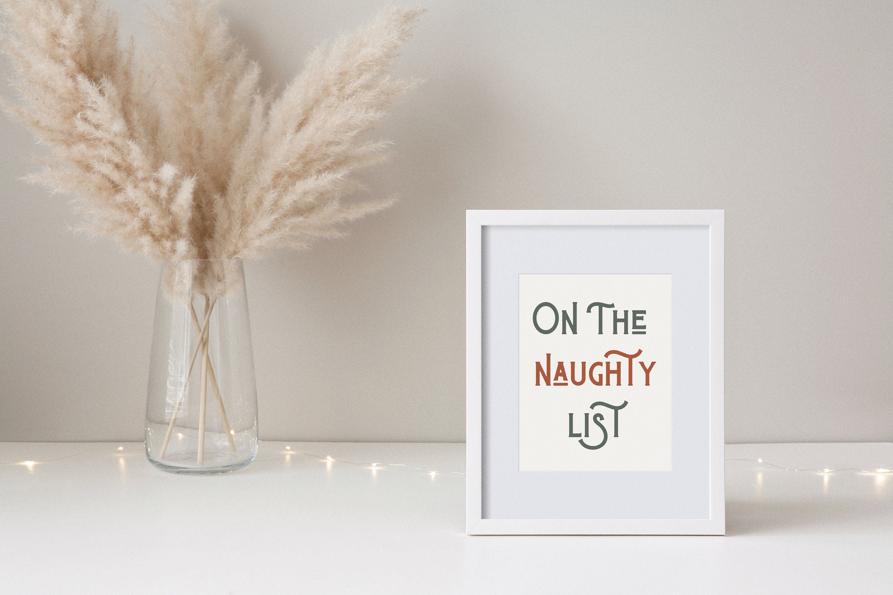 Naughty List Christmas Print Christmas Instant Download - Etsy Australia