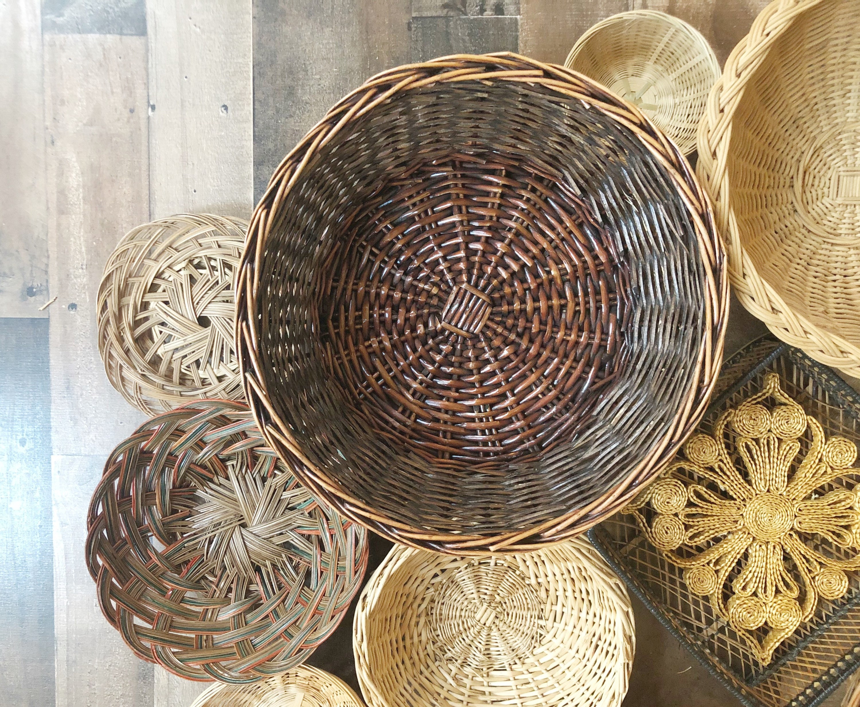 boho basket wall boho basket wall