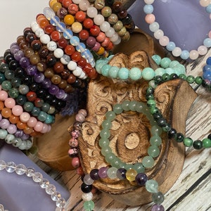 Wholesale 8mm Crystal Bead Bracelets – Lots by Stone Type | Natural Gemstone Stretch Bracelets | Energy Jewelry | Store Closing Sale