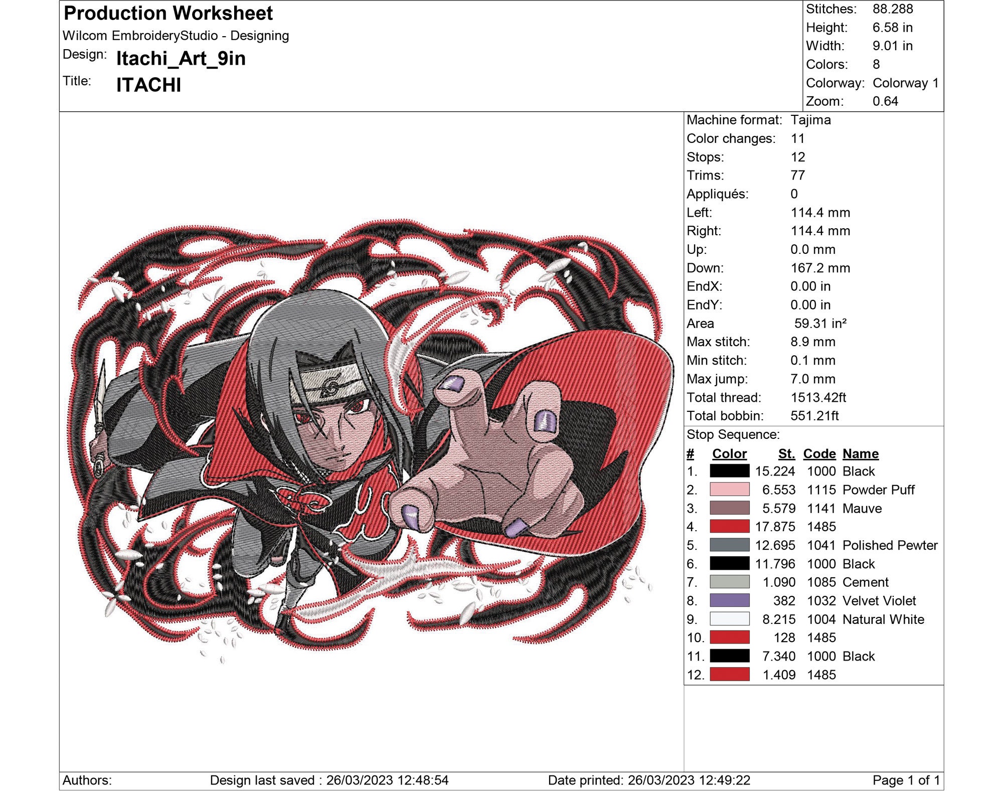 Anime Embroidery,anime Embroidery Designs, Anime Embroidery Design