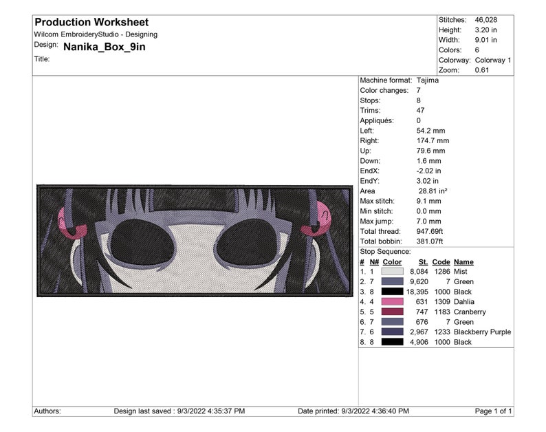 Anime Embroidery Designs Anime Inspired Embroidery Designs Etsy