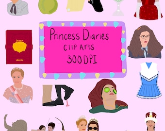 Princess diaries digital clipart sticker