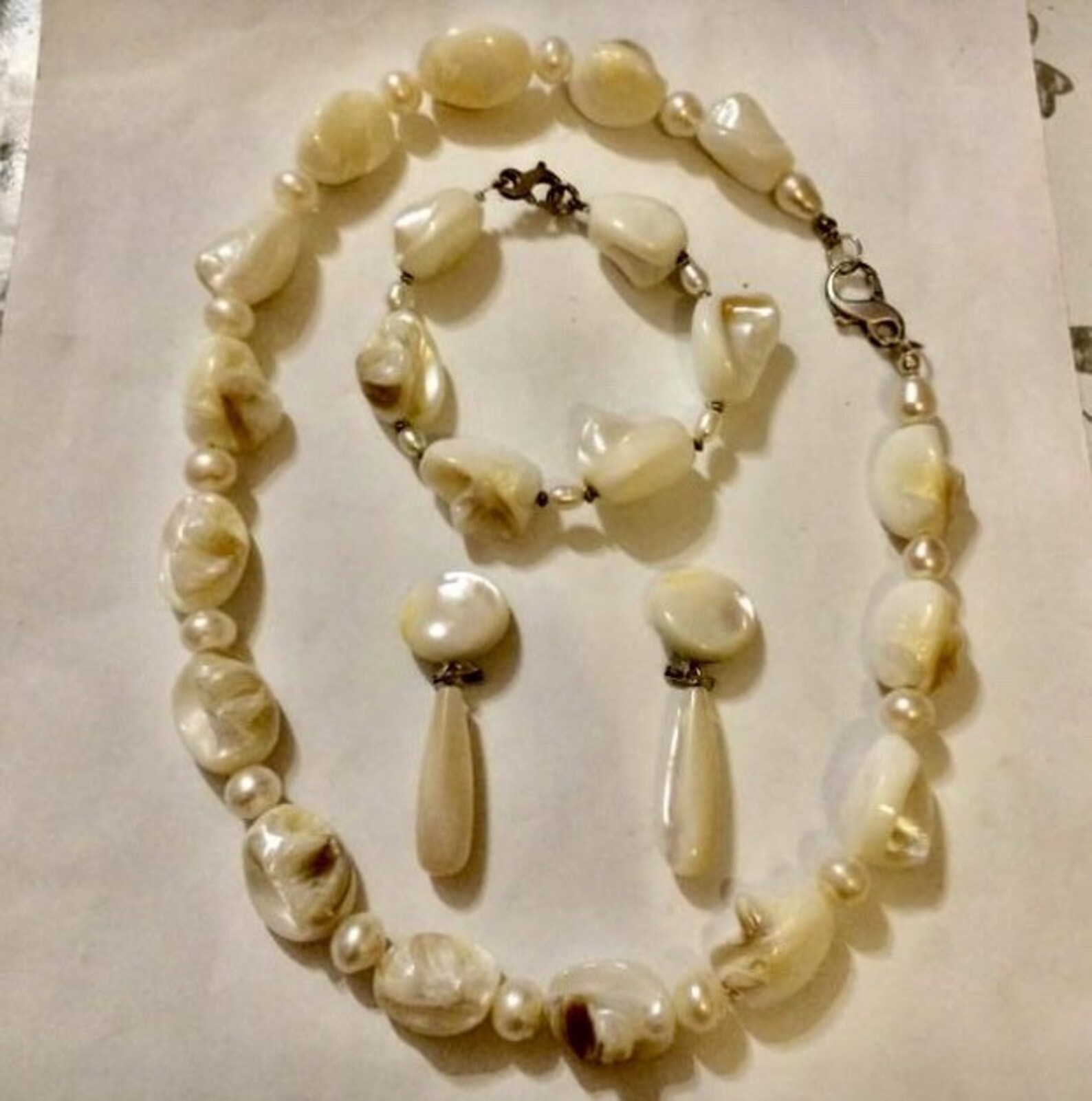 Barocche River Pearl Set and Silver 925 | Etsy