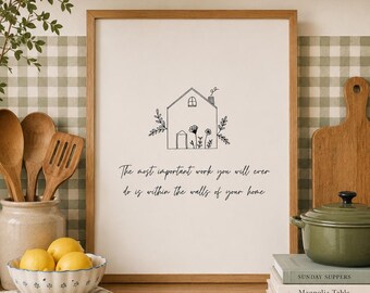 Homemaking Print, Homesteading Digital Print, homestead, Homemaking Print for Gift, Gift for mom, Digital Print, homemaker, Christian mom