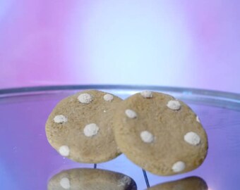 Earrings Peanut butter cookie studs Bakers gifts Foodie gifts Food jewelry Charms and accessories for girls For bakers For women