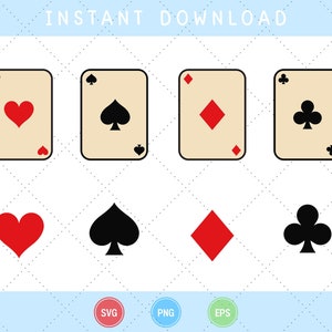 poker card svg | poker icon svg | casino svg | cut file for cricut or silhouette