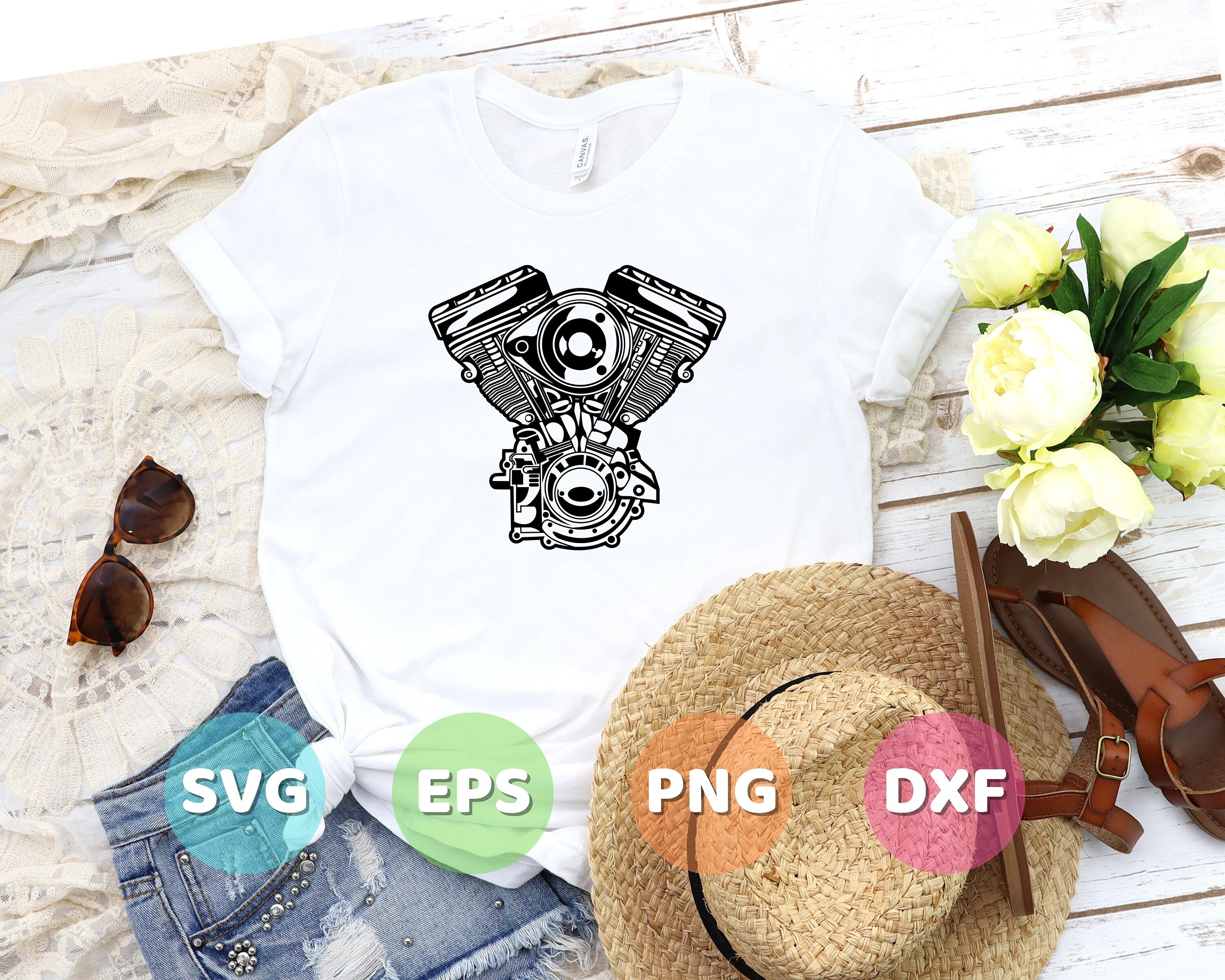Motorcycle Engine Svg,png File | Cut File Instant Download - Etsy