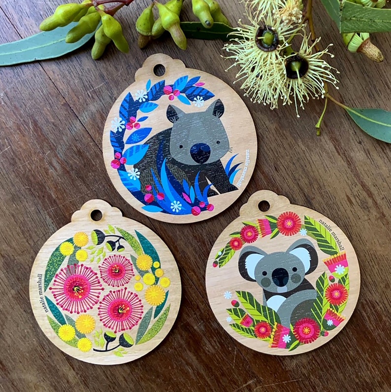 Ten Australian Christmas Decorations Etsy