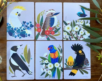 Australian Birds Postcard Set