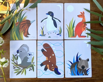 Australian Animals Postcard Set