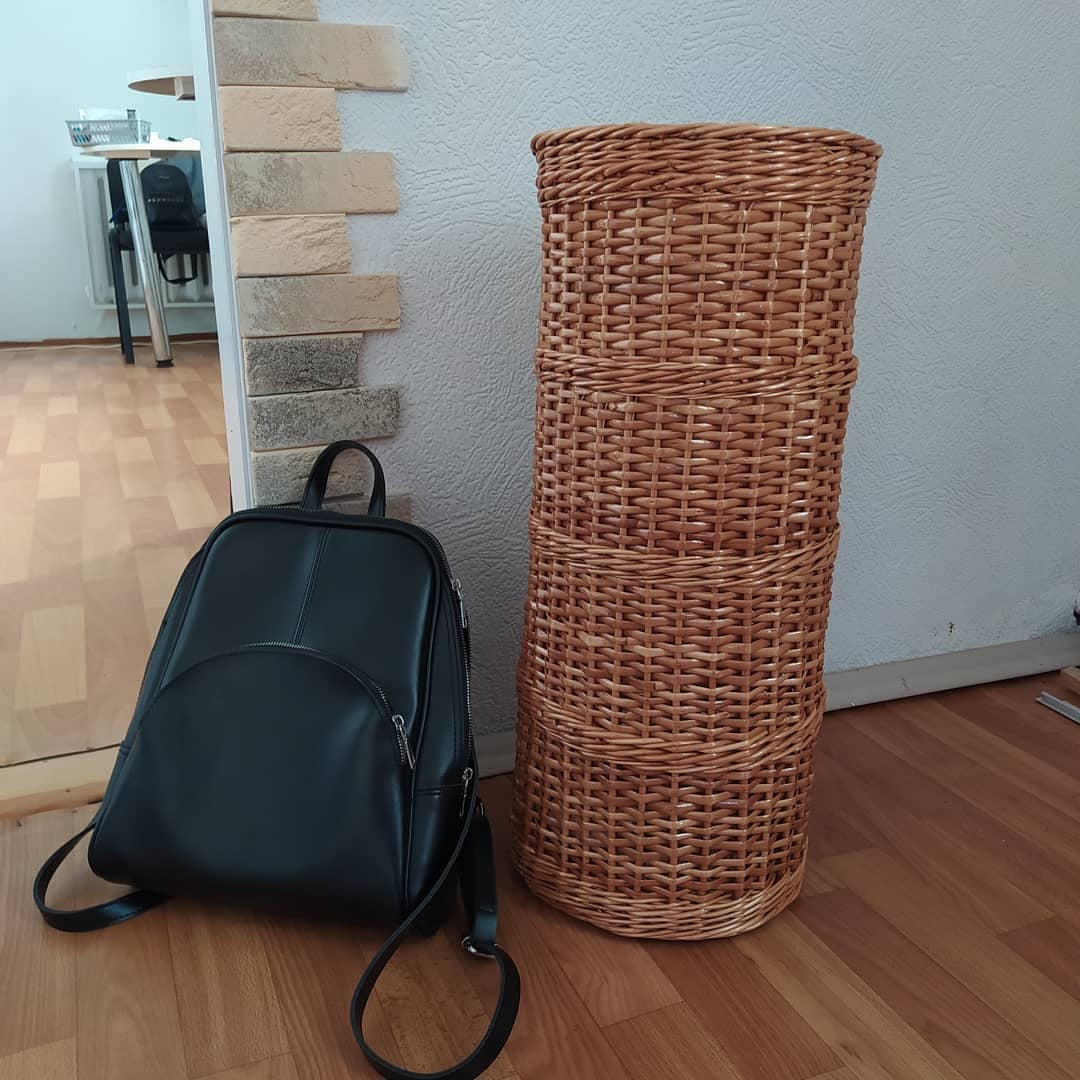 Tall Umbrella Holder for Entryway Wicker Umbrella Holder Etsy