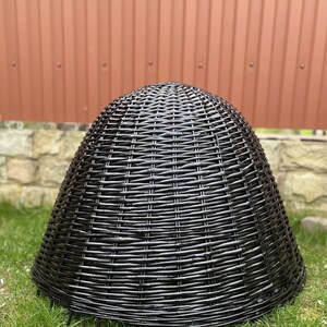 wicker lampshade