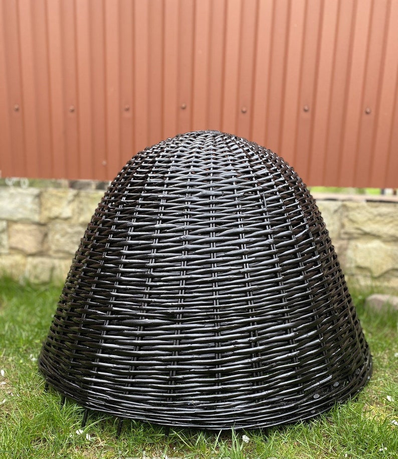 wicker lampshade