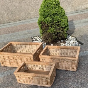Rattan Tray Set