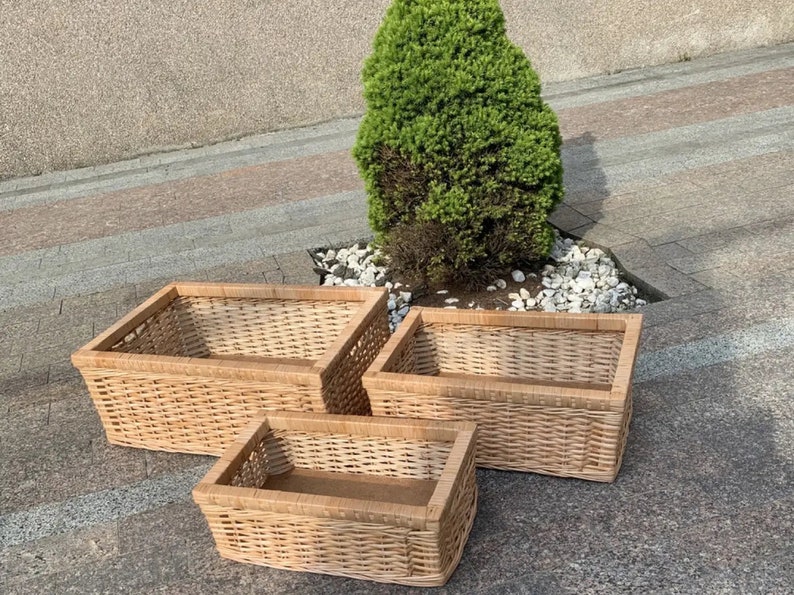Rattan Tray Set