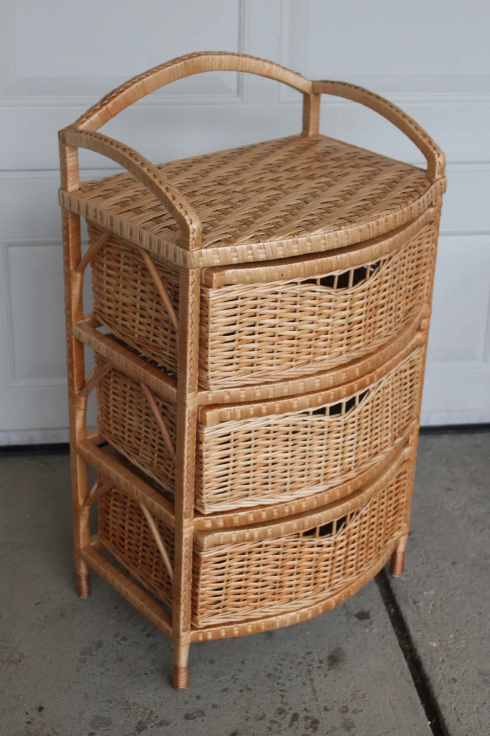 Organic Wicker Dresser 32h Bedroom Dresser With Small | Etsy