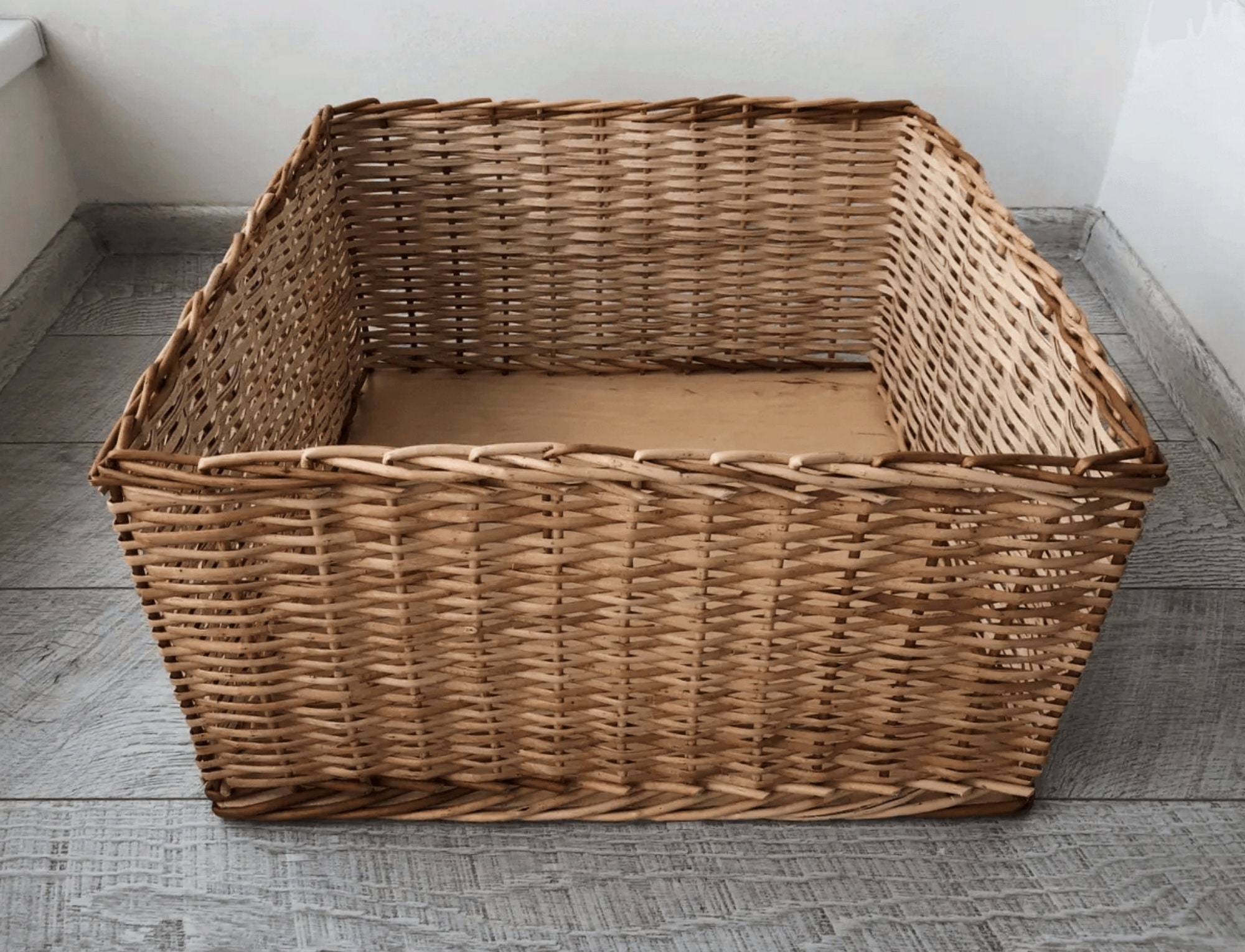 INOOMP Small Wicker Basket With Handle, Hand-Woven Harvest